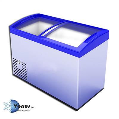 فریزر صندوقی شیشه خم 350 لیتری زاگرس